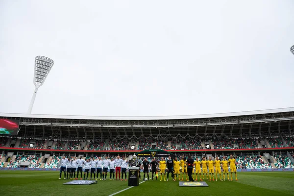 MINSK, BELARUS - 24 Mayıs 2020 Belarus Kupası Finali. Dinamo Stadyumu 'nda (Minsk) FC BATE Borisov - FC Dinamo Brest maçı)