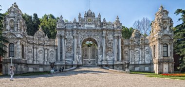 Dolmabahe Sarayı, İstanbul Türkiye gündüz görüşü