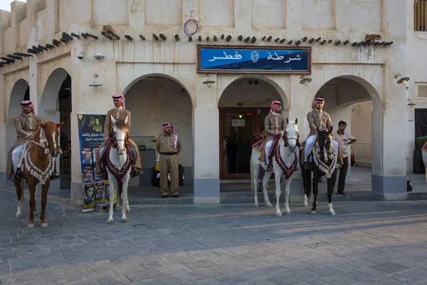 Doha Qatar Enero 2013 Antigua Estación Policía Souk Waqif Doha —  Fotos de Stock