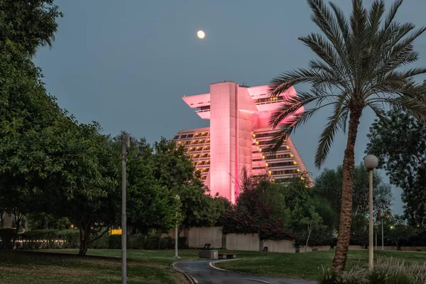 Doha Qatar Noviembre 2019 Sheraton Doha Atardecer Desde Parque Sheraton — Foto de Stock