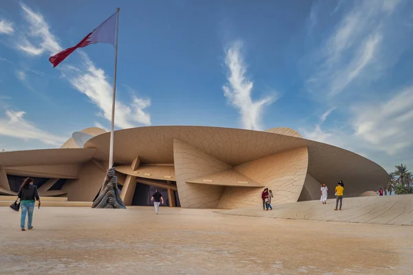 Doha Qatar Octubre 2019 Museo Nacional Qatar Rosa Del Desierto —  Fotos de Stock