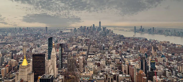 New York City Usa December 2018 New York Skyline Top — стокове фото