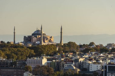 Galata 'dan İstambul' lu Ayasofya.