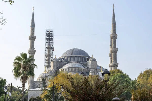 Moschea Blu Istanbul Nel Mese Novembre — Foto Stock