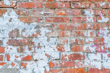 Tuğla doku çizikler ve çatlaklar ile