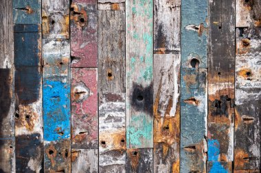 Eski boyanmış ahşap duvar arkaplanı