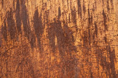 Paslı metal levha ve grunge doku. Aşınma ve oksitlenmiş arkaplan. 