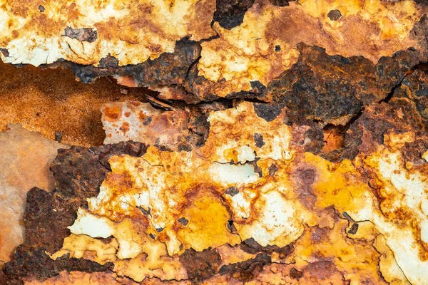 Rusted Sheet Metal Grunge Texture Corrosion Oxidized Background — Stock Photo, Image