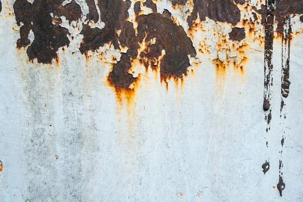 Rostiges Blech Und Grunge Textur Korrosion Und Oxidierter Hintergrund — Stockfoto