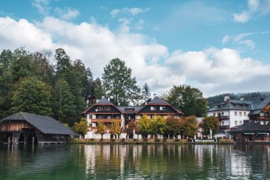 Bavyera, Almanya 'daki röportaj gölü manzarası