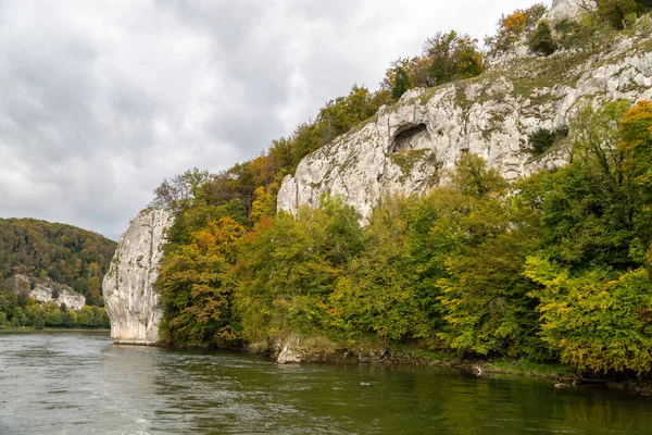 Riserva Naturale Danubio Passo Avanti Fiume Vicino Kelheim Baviera Germania — Foto Stock