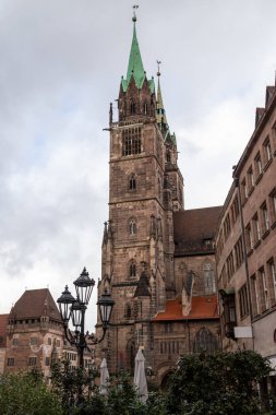 St. Lorenz Kilisesi Nuremberg, Bavyera, Almanya