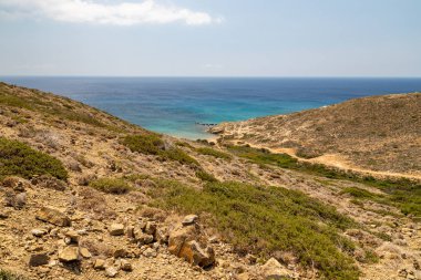 Yunanistan 'ın Rodos adasındaki Prasonisi yarımadasında manzara