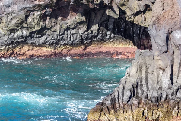 Rocky coastline Los Hervideros in the south west of canary islan — Stock Photo, Image