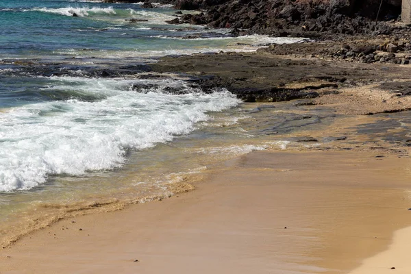 View at the beach in Morro Jable on canary island Fuerteventura — Stock Photo, Image