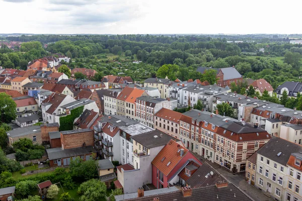 Widok Hanzeatyckie Miasto Wismar Niemcy — Zdjęcie stockowe