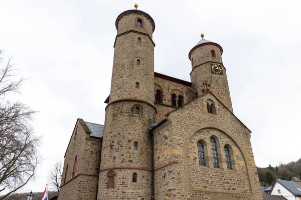 Widok Kościół Stiftskirche Chrysanthus Daria Bad Muenstereifel Niemcy — Zdjęcie stockowe