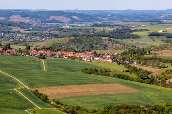 Blick Vom Lemberg Von Duchroth Der Nahe Rheinland Pfalz Deutschland — Stockfoto