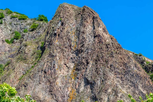 Scenic View Rock Massif Rotenfels Nearby Bad Muenster Stein Ebernburg — Stock Photo, Image