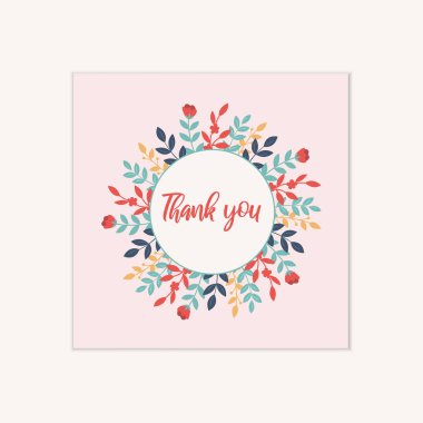 teşekkür vektör kartı