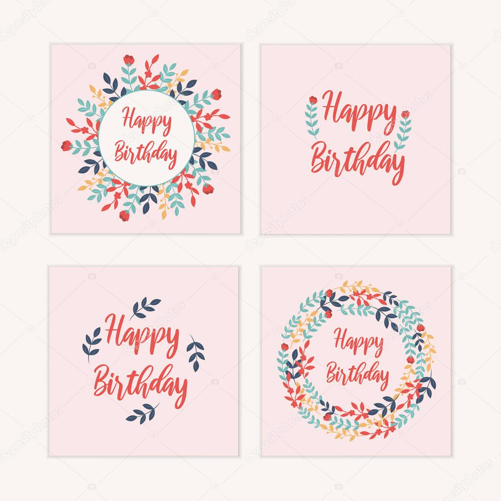 botanical birthday card