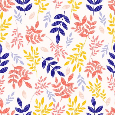 Yapraklı kusursuz desen