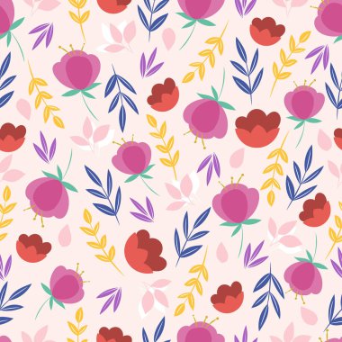 Yapraklı kusursuz desen