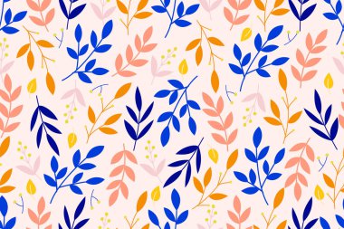 Yapraklı kusursuz desen