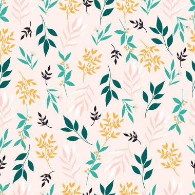 Yapraklı kusursuz desen