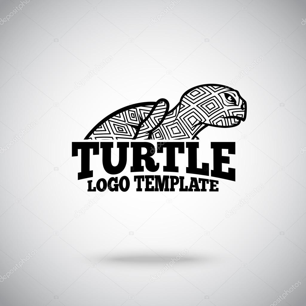 Vector Turtle logo template for sport teams, business etc