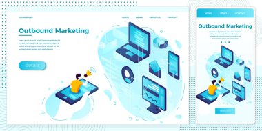 Vektör, pazarlama hoparlörü ayarlandı