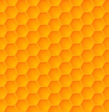 Vektör soyut bal altıgenli dikişsiz desen uyanıyor