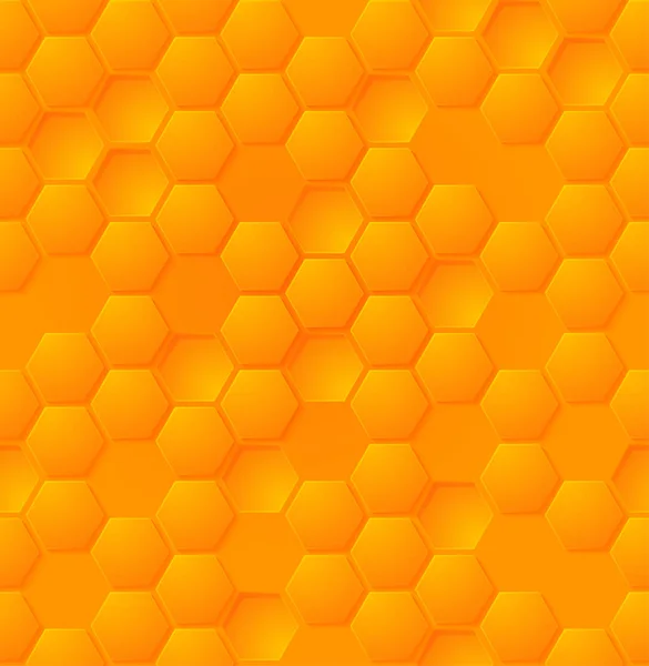 Vector abstracto miel hexágono patrón sin costura eps — Archivo Imágenes Vectoriales