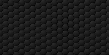 Vector abstract black hexagon seamless eps pattern