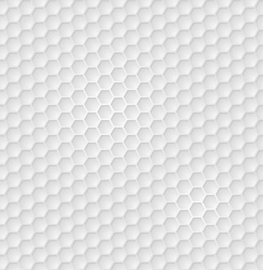 Vektör soyut beyaz altıgen dikişsiz desen uyarıyor