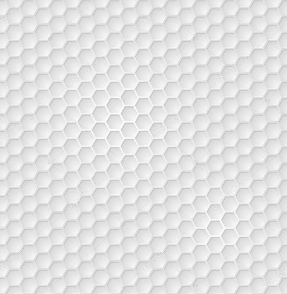 Vector abstract white hexagon seamless pattern eps