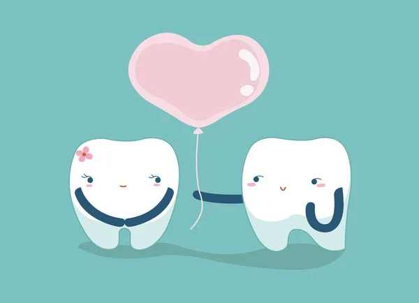 Aimez vos dents, concept dentaire amant — Photo