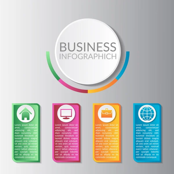 Infographic Template Options Vector Eps — Stock Vector