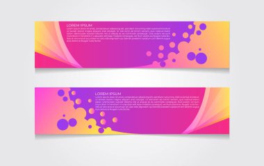 Vektör tasarımı Banner şablon arkaplanı