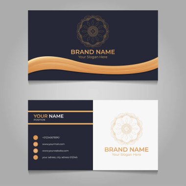  yaratıcı kartvizit, dikdörtgenli şablon tasarımı.