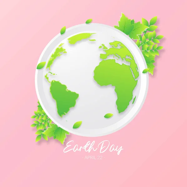 Happy Earth Day Earth Day Banner Design Zur Feier Der — Stockvektor