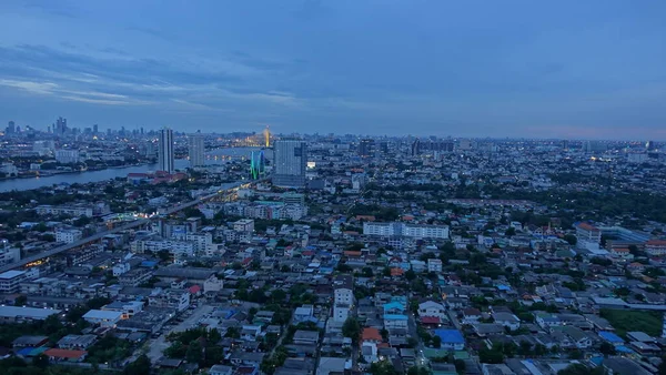 Бангкок Дивиться Мостом Рама — стокове фото