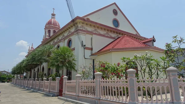 Bangkok, Tayland 'daki Santa Cruz Kilisesi manzarası