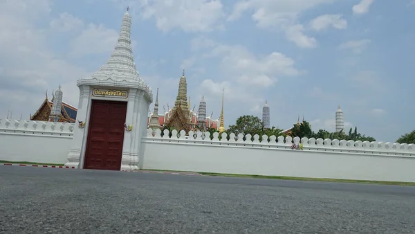 Parede Grande Palácio Bangkok Tailândia — Fotografia de Stock