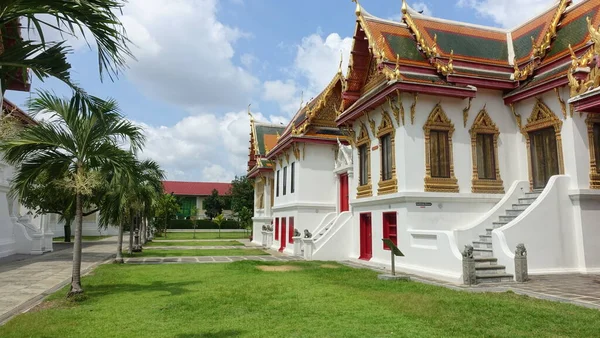 Monk Area Wat Benchamabophit Banghran Thailand — 图库照片
