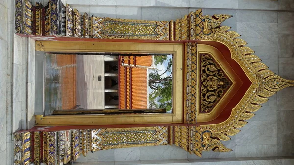 Entree Wat Benchamabophit Bangkok Thailand — Stockfoto