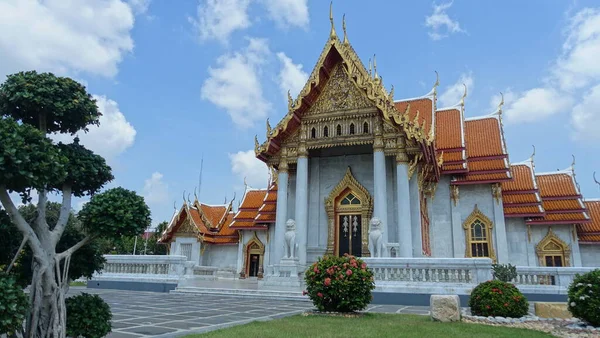 Templo Mármore Bangkok Tailândia — Fotografia de Stock