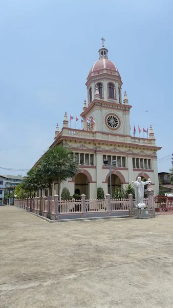 Vista Igreja Santa Cruz Bancoc Tailândia — Fotografia de Stock