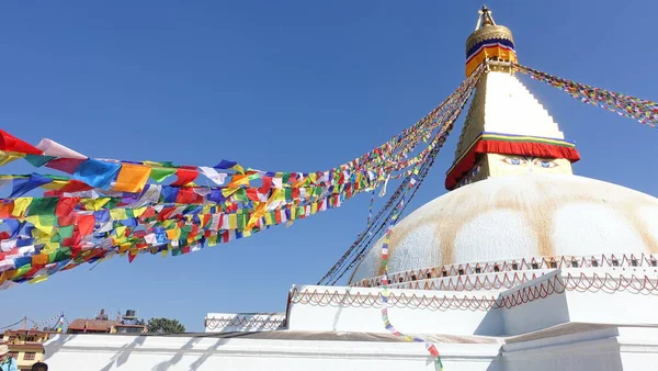 Maior Stupa Mundo Boudha Nepal — Fotografia de Stock