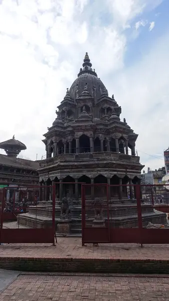 Vista Com Cerca Chyasin Dega Santo Templo Hindi Patan Nepal — Fotografia de Stock